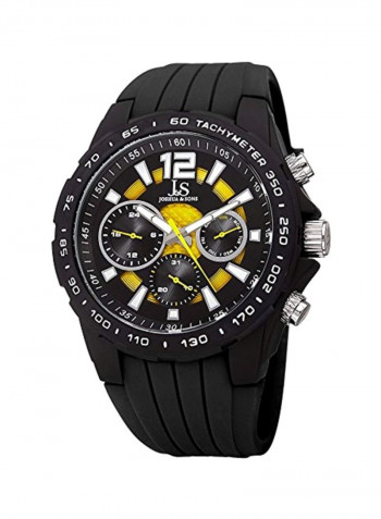 Men's Water Resistant Silicone Analog Watch JX126BKYL