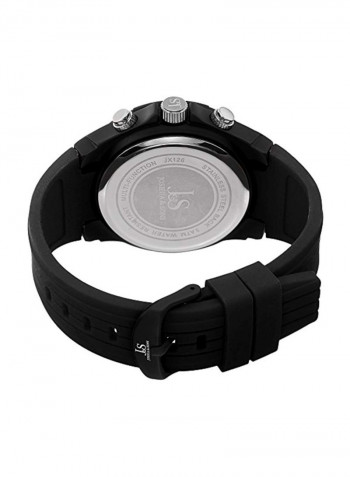 Men's Water Resistant Silicone Analog Watch JX126BKYL