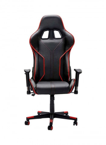 PU Leather Gaming Chair Black/Red 54x90x40centimeter