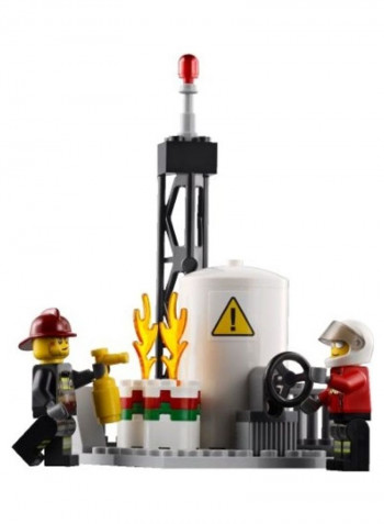 City Fire Helicopter Building Set