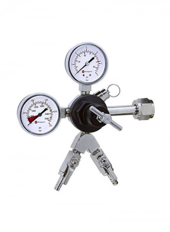 Commercial Grade Double Regulator Silver 8x8x3inch