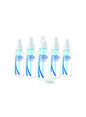 5-Piece Natural Flow Standard Feeding Bottle 8 Oz