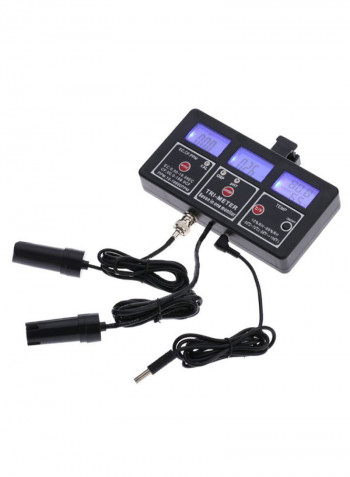 7-In-1 Multi-Function Digital LCD Water Tester Black