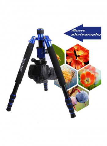 Aluminium Tripod With Ball Head For Digital Camera 46centimeter Blue/Black