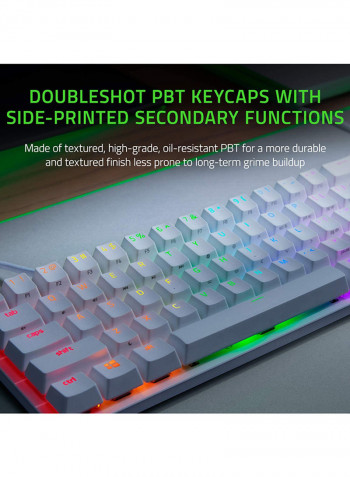 Huntsman Mini Gaming Keyboard - Purple Switch (Clicky Optical Switches)/Chroma RGB Lighting/PBT Keycaps/Onboard Memory