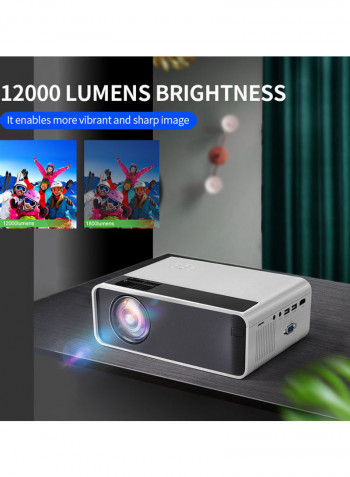 LED Projector Support With Remote Control White/Black