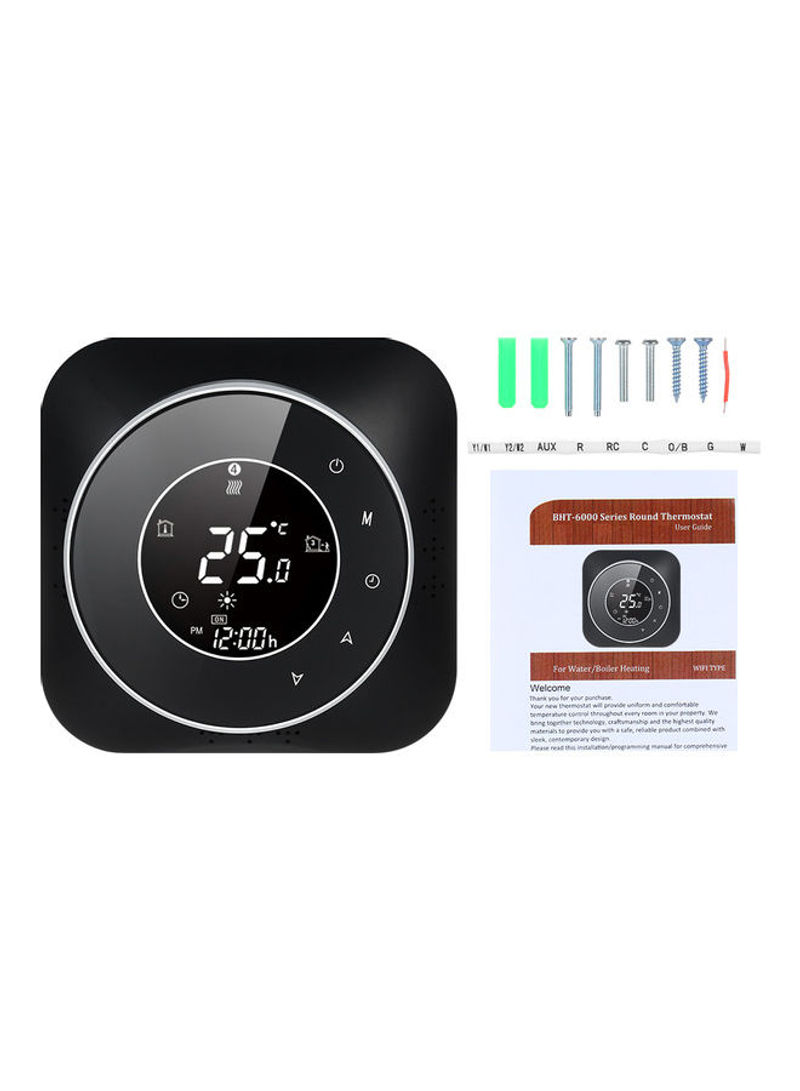 Smart Programmable Thermostat Set Black
