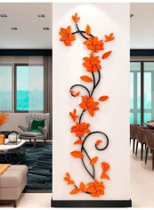 Creative Artificial Plant Design Wall Sticker Green 60x  90cm