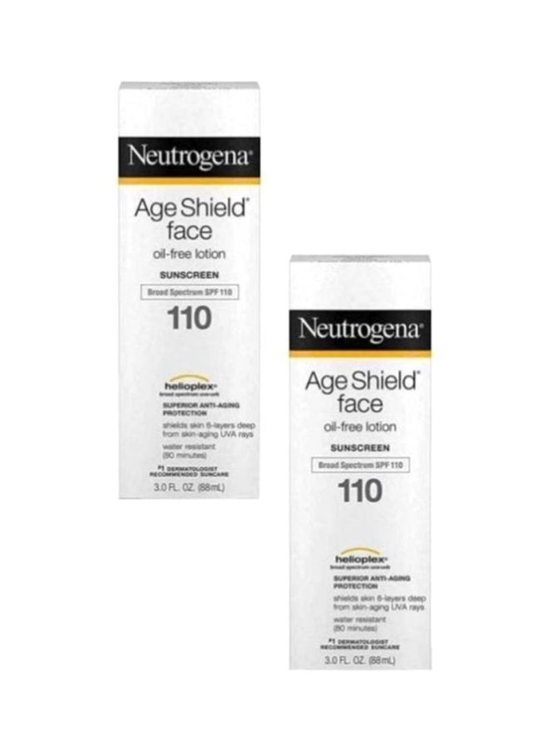 2-Piece Age Shield Face Sunscreen Lotion SPF 110 176ml