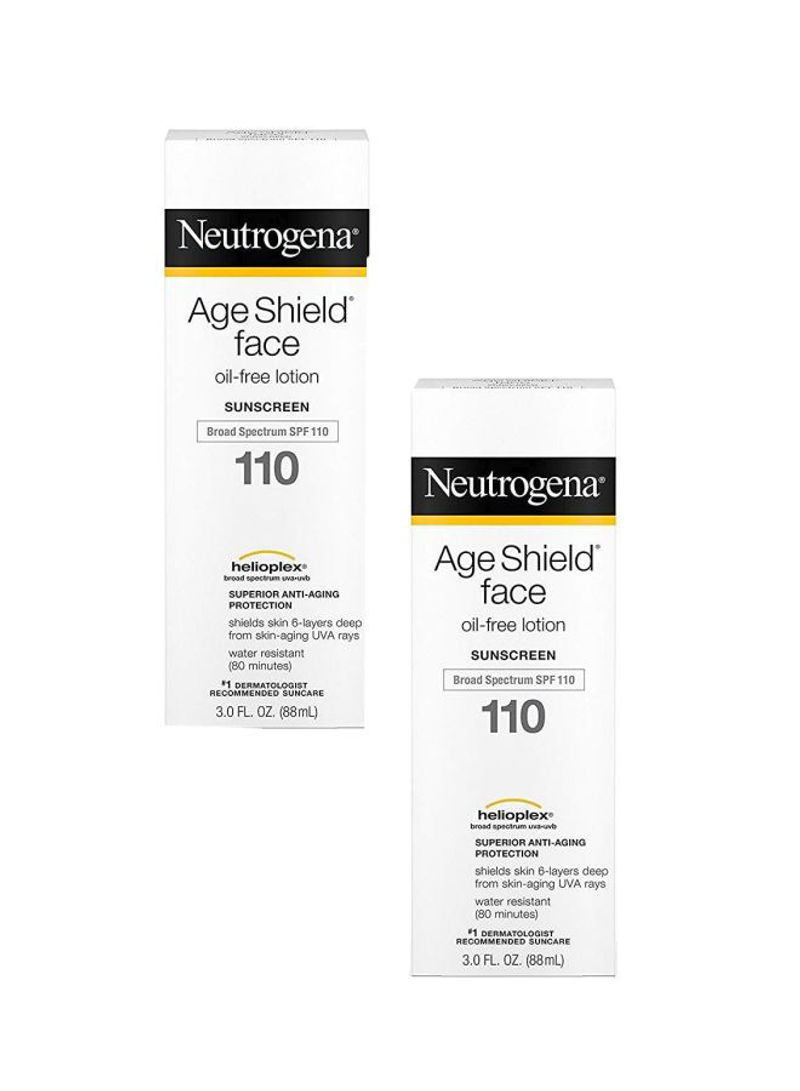 Pack Of 2 Age Shield Face Sunscreen SPF 110 88ml