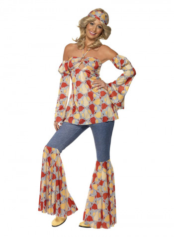 Vintage Hippy 1970s Costume L