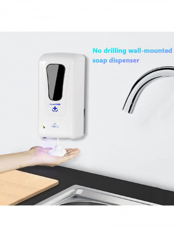 Automatic Soap Dispenser White 12.1 x 10.7centimeter