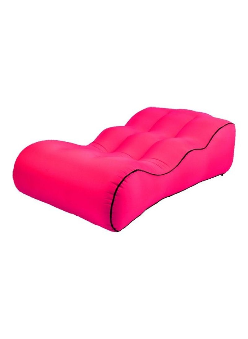 Outdoor Portable Inflatable Sofa Rose Red