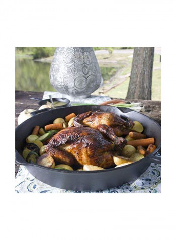 Double Handled Pan Black 16inch