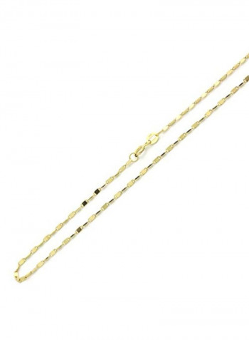 10 Karat Gold Diamond Cut Mirror Chain Necklace