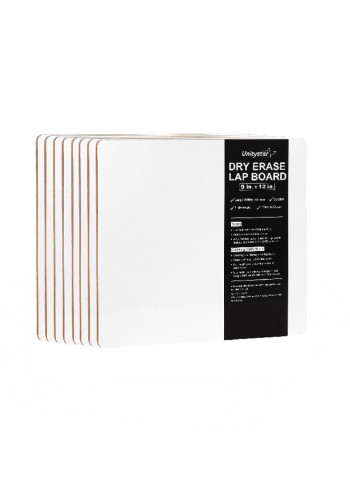 8Piece SingleSided Lap Board 9 X 12 Inch