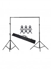 Adjustable Studio Photography Backdrop Stand Kit Black
