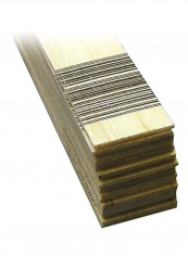 20-Piece Wood Strips Brown