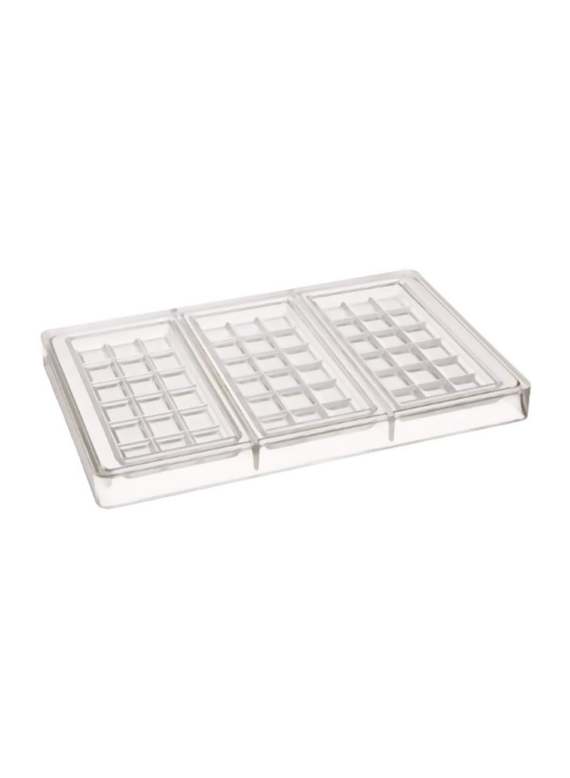 Chocolate Tablets Mould White/Clear 6x2.75x0.33inch