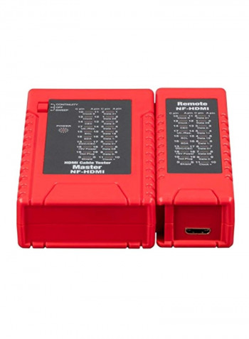HDMI Signal Tester Red/Black 6.5x4.6x1.6inch