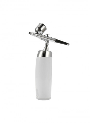 Portable Spray Pen Airbrush White/Silver 20x7x18centimeter