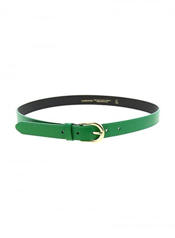 Premium Durable Leather Belt Green