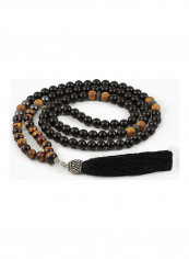 Tiger's Eye & Ebony Tree Mala