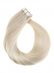 20-Piece Straight Hair Extension Set Blonde 18inch