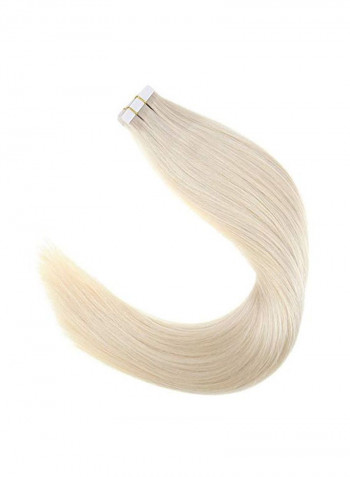 20-Piece Straight Hair Extension Set Blonde 18inch
