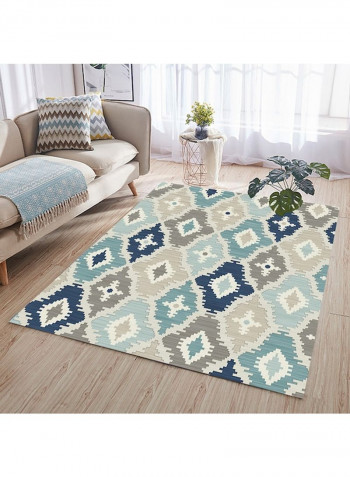 Simple Geometric Pattern Bedroom Bedside Carpet Multicolour 120 x 160cm