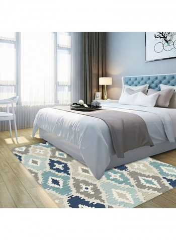 Simple Geometric Pattern Bedroom Bedside Carpet Multicolour 120 x 160cm