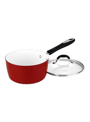 Elements Saucepan With Lid Red/Black