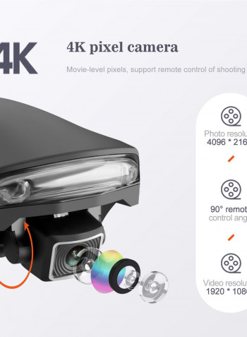 KK7 Pro RC Drone With Dual Camera 4K 5G Wifi GPS Foldable Optical Flow Positioning Quadcopter Bag Included 27*8.5*20cm