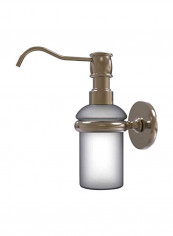 Prestige Skyline Collection Wall Mounted Soap Dispenser Gold/Grey 7x3x3inch