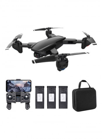 SG701 RC Drone with Camera 4K Dual Camera Wifi FPV Drone Foldable RC Quadcopter with Headless Mode Trajectory Flight with Bag 3 Battery 24.5*8*22cm