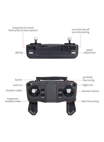 SG701 RC Drone with Camera 4K Dual Camera Wifi FPV Drone Foldable RC Quadcopter with Headless Mode Trajectory Flight with Bag 3 Battery 24.5*8*22cm