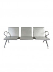 Banco HF 3-Seater Bench Silver 169x43x53centimeter