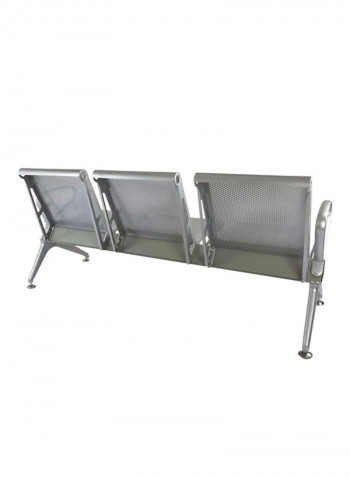 Banco HF 3-Seater Bench Silver 169x43x53centimeter