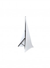 2-Sided DJ Speaker And Light Stand Scrim PSCRIMW2 White