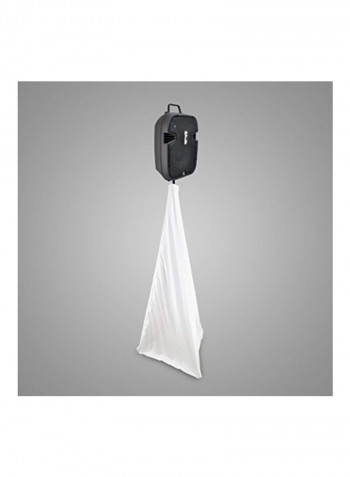 2-Sided DJ Speaker And Light Stand Scrim PSCRIMW2 White