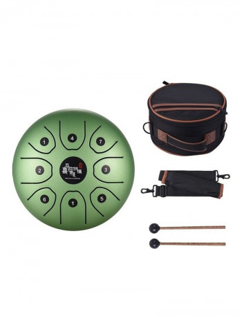 8-Tone Steel Tongue Drum with Carry Bag