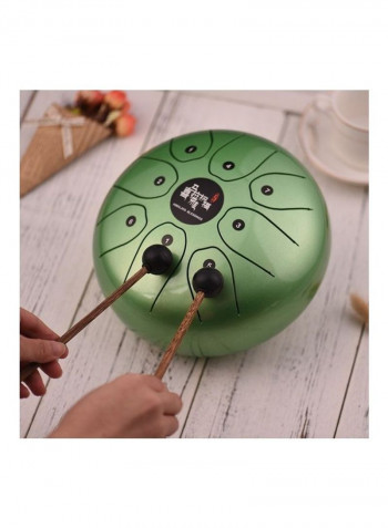 8-Tone Steel Tongue Drum with Carry Bag