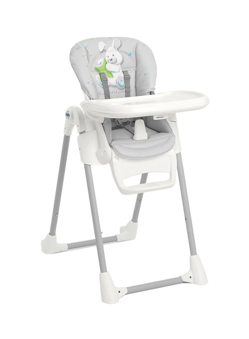 Pappananna Foldable High Chair - White/Grey