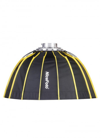Portable Cloth And Grid Strip Umbrella Design Reflector Hexagonal Softbox 60centimeter Black