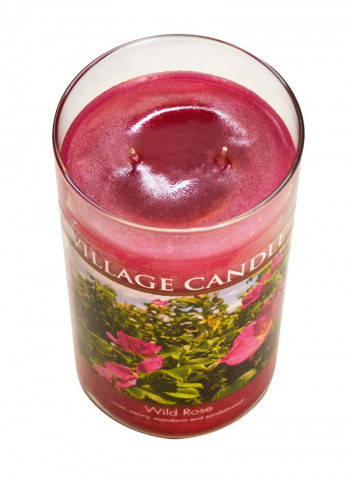 Tumbler Scented Candle - Wild Rose Pink 24ounce