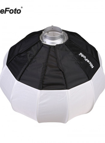 Foldable Lantern Style Ball Shape Soft Box 50cm Black/White