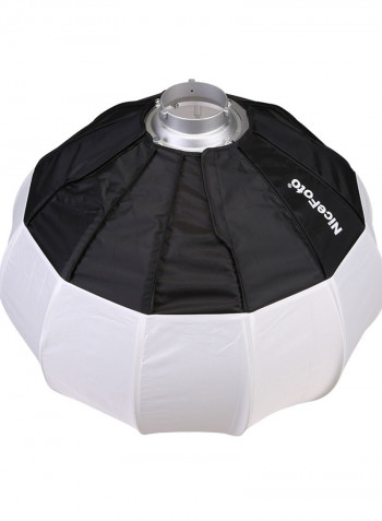 Foldable Lantern Style Ball Shape Soft Box 50cm Black/White