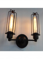 Simple Personality Creative Retro Wall Light Black