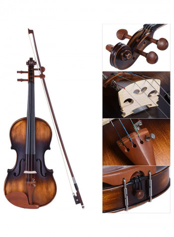 3/4 Size Matte-Antique Violin