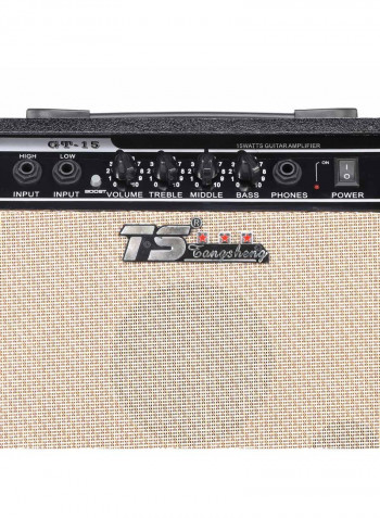 GT-15 Professional 3-Band EQ 2-Channel Electric Guitar Amplifier Distortion